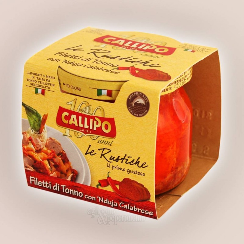 Filetti di tonno con nduja calabrese Callipo