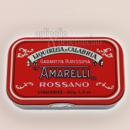 Liquirizia Amarelli Rossa in latta da 40g - Liquirizia pura "spezzatina" calabrese