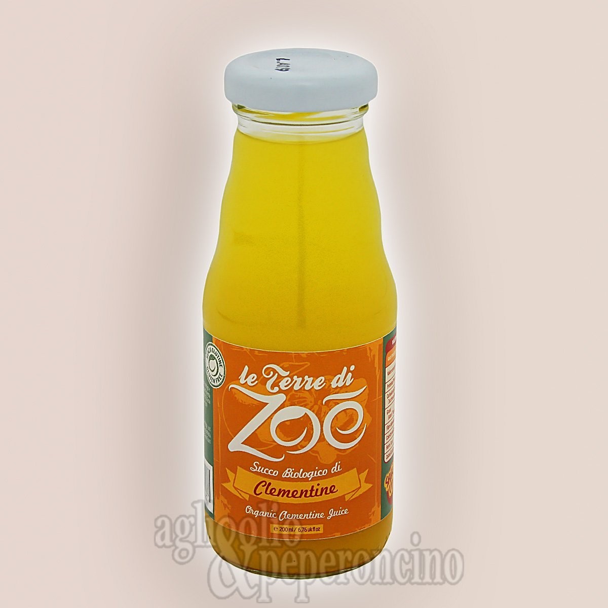 Succo biologico di clementine calabresi - In bottiglietta da 200ml - Le Terre di Zoè