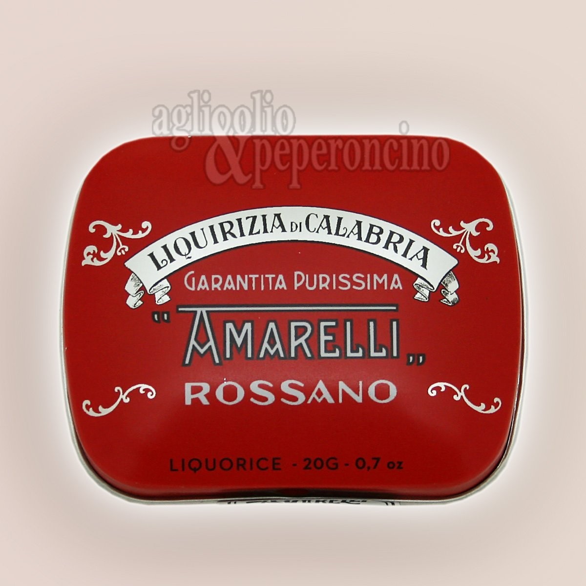 Rossa Amarelli - Spezzatina - Liquirizia calabrese pura in lattina da 40g