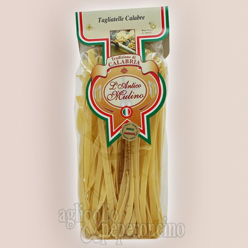 Tagliatelle calabre - L'Antico Mulino - Pasta artigianale calabrese