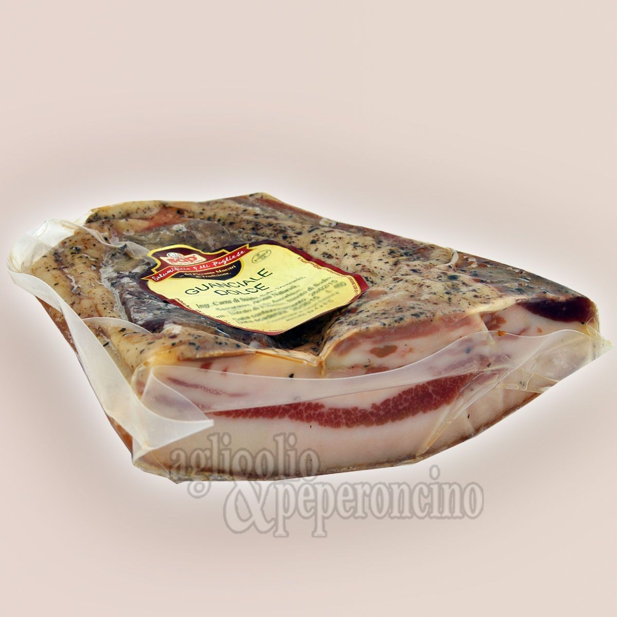 Guanciale calabrese di maiale - Stagionato sottovuoto