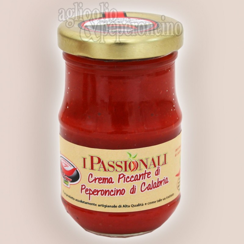 Crema di peperoncino piccante calabrese vasetto 106 ml - 100% peperoncino di Calabria lavorato fresco