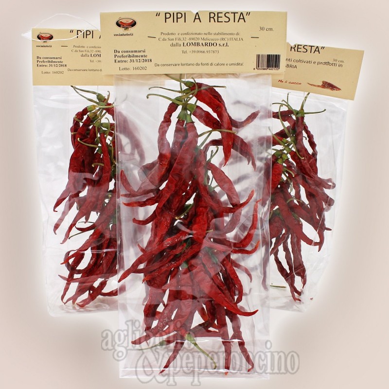 Peperoncino a resta - Coroncina di peperoncino calabrese piccantissimo