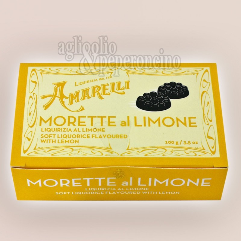 Morette al limone - Liquirizia gommosa Amarelli al nuovo gusto di limone