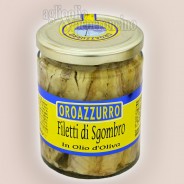 Filetti di sgombro in olio d'oliva Oroazzurro - Prodotti in Calabria da pescato del Mediterraneo