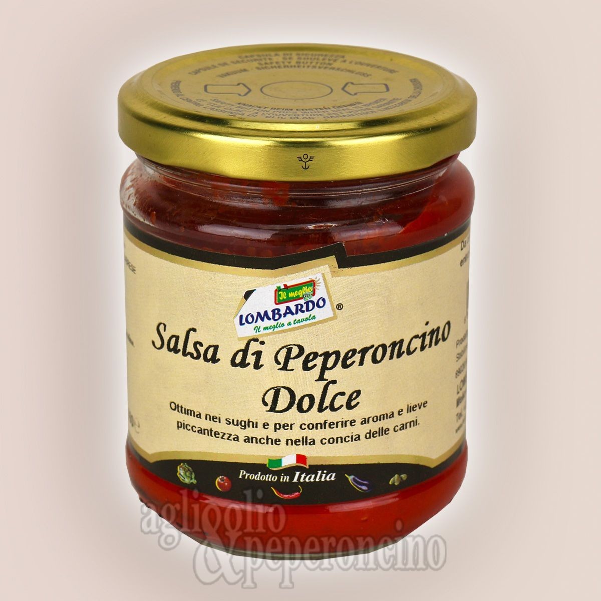 Salsa di peperoncino dolce per salumi e uso un cucina - Prodotto calabrese 
