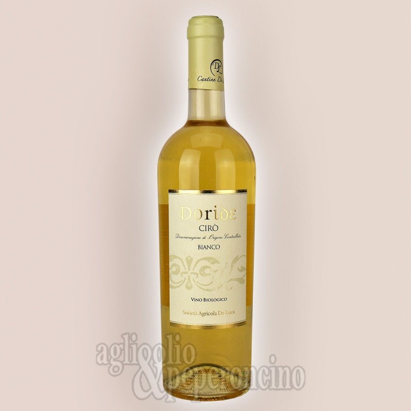 Doride Cirò Bianco DOC 750 ml - Vino biologico calabrese da uve Greco Bianco - Cantine De Luca