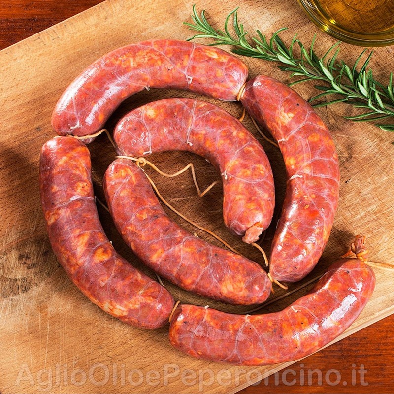 Salsiccia Fresca Dolce - Ricetta tradizionale calabrese al pepe nero e spezie