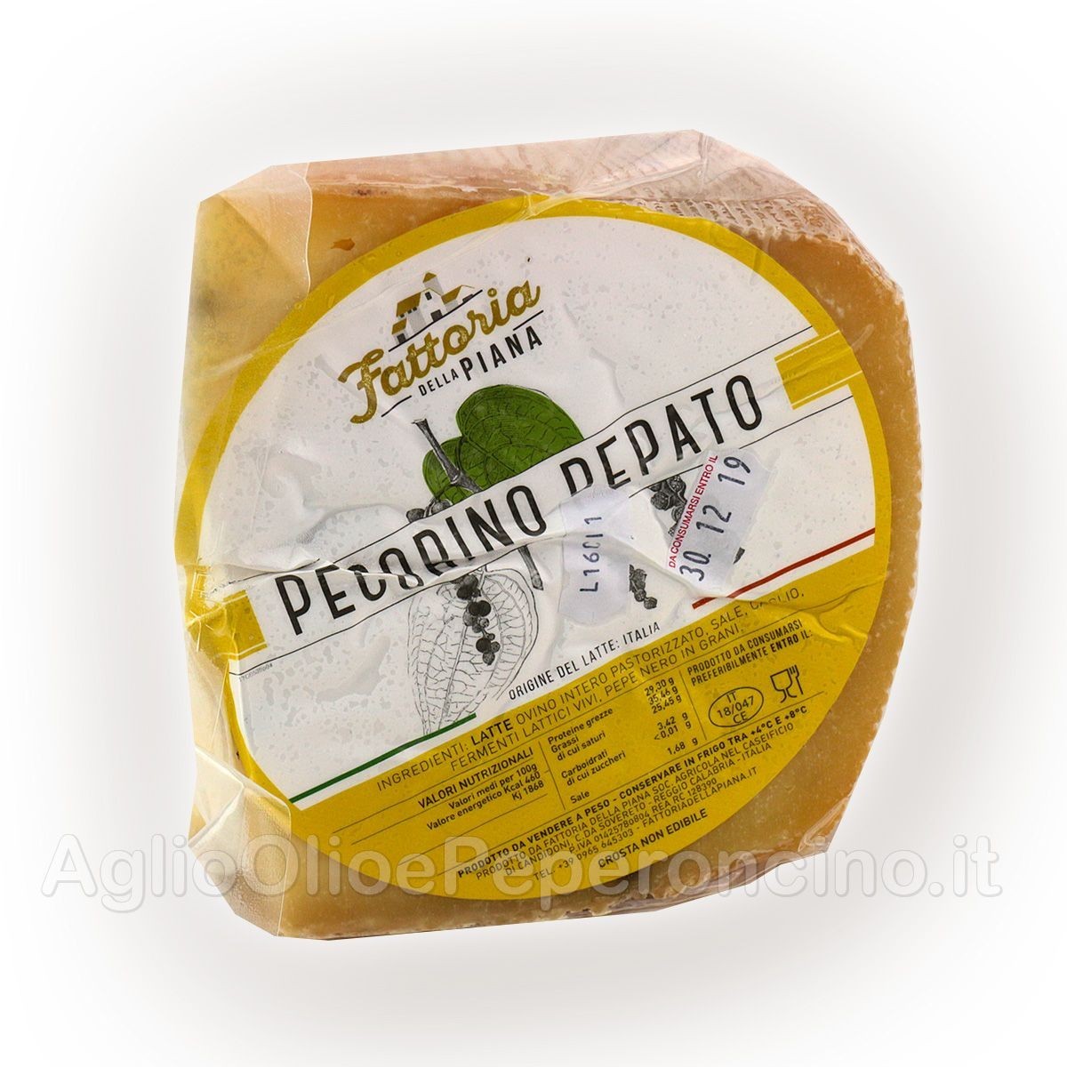 Pecorino calabrese al pepe nero - Fattoria della Piana