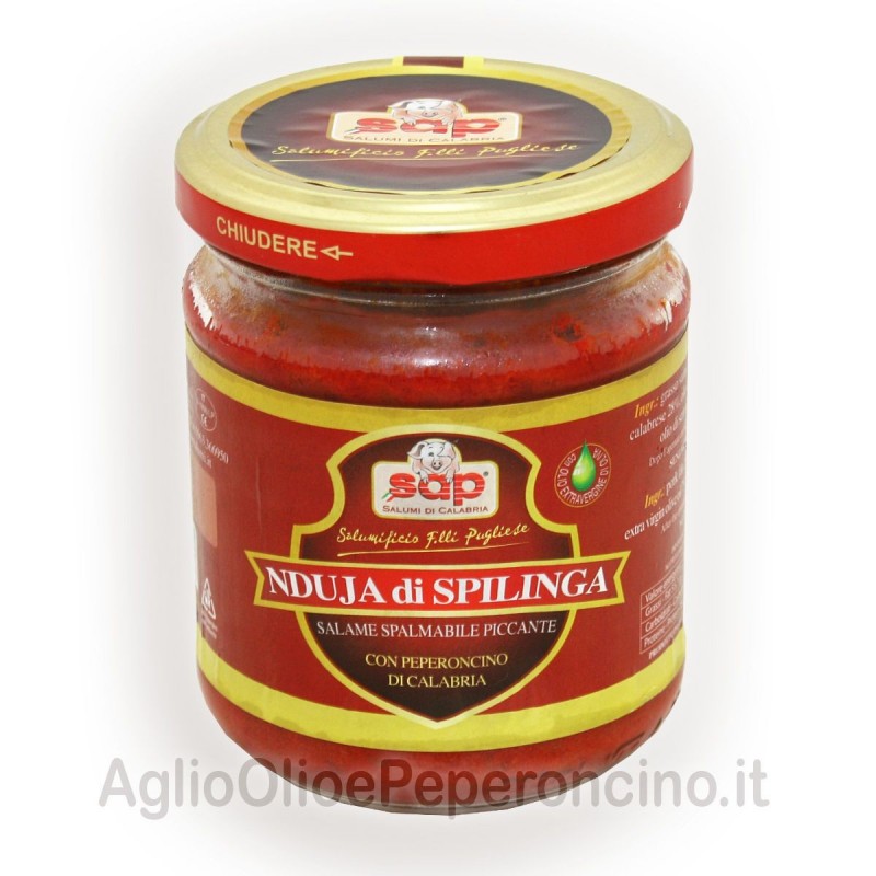 Nduja Calabrese in Vasetto - Salume Tipico Spalmabile Calabrese