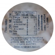 Lampascioni sottolio - Cipolline selvatiche - Etichetta