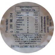 Peperoncini al tonno - Etichetta