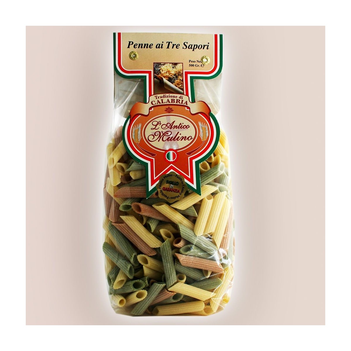 Penne ai tre sapori artigianali 500 gr.