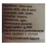 Olive nere infornate - Ingredienti