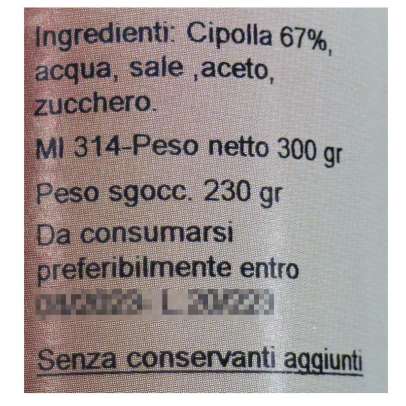 Cipolla rossa in agrodolce - Ingredienti