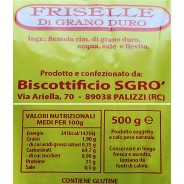 Friselle Integrali calabresi - Etichetta